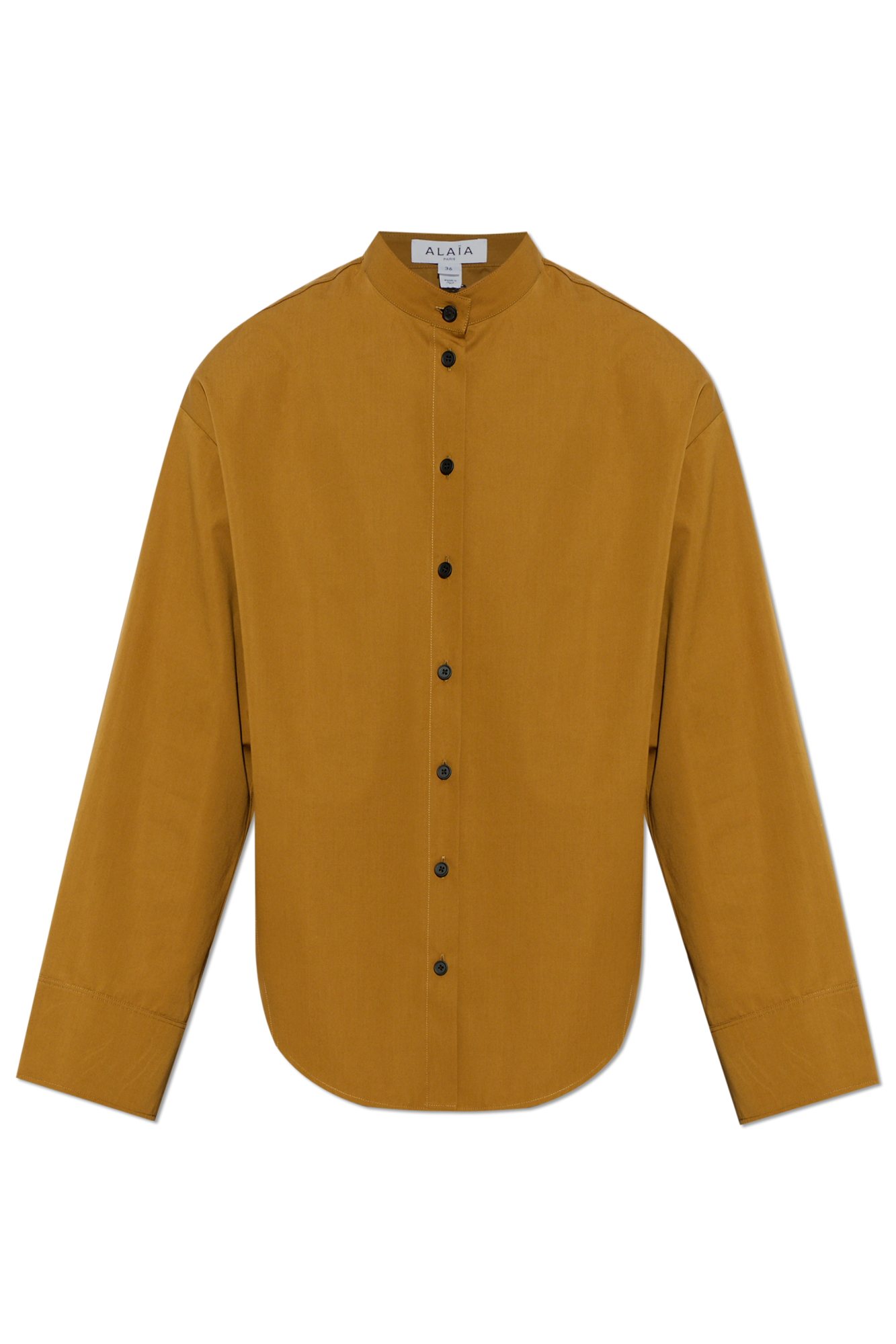 Alaïa Cotton shirt with stand-up collar | Women's | Vitkac